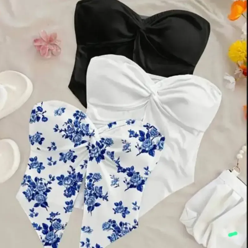 Conjunto de Blusas sin Hombros