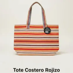 DY-Bolso Tote Estilo Náutico Terracota