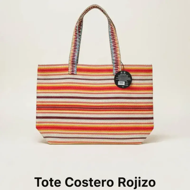 DY-Bolso Tote Estilo Náutico Terracota