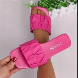 Sandalias Planas de Tira Ancha