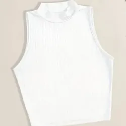Top de Cuello Alto sin Mangas