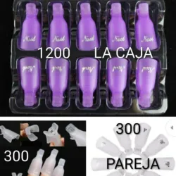 10 PINZAS DE REMOVEDOR DE GEL 