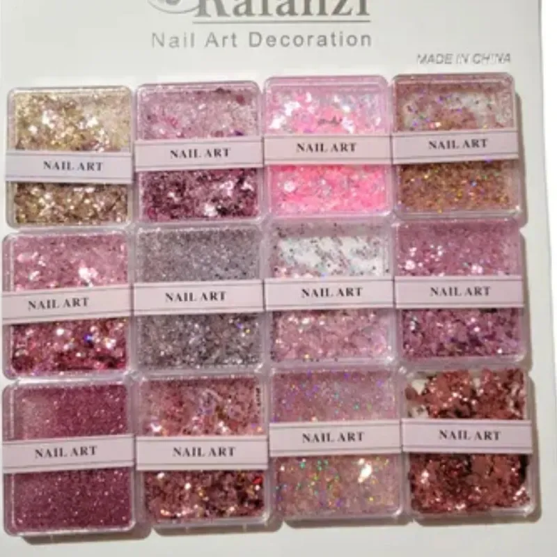 12 DECORACIONES DIFERENTES ROSADAS