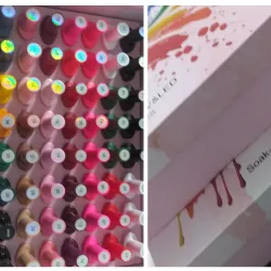 CAJA DE 64 PINTURAS ( MANA BEAUTY) SALE 468 CADA PINTURA