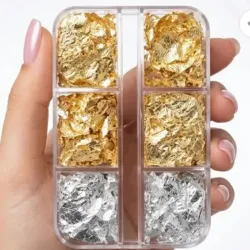 CAJITAS DE PAPEL ORO Y PLATEADO