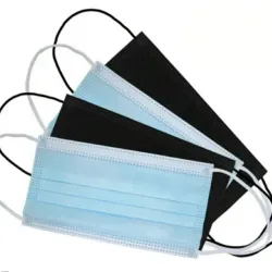 CUBREBOCAS AZUL Y NEGRO