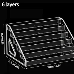 ESTANTES ACRÍLICO  6 NIVELES 