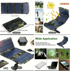 PANEL SOLAR  PORTÁTIL 100 W ( LAPTOP,MOVIL, VENTILADOR,ETC)