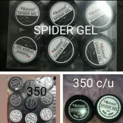 SPIDER GEL BLANCO Y NEGRO  C/U
