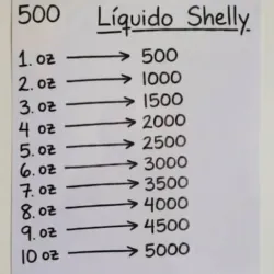 TABLA DE PRECIO DEL LIQUIDO SHELLY