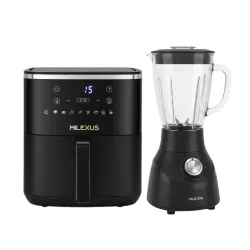 🌟COMBO LICUADORA VASO DE VIDRIO MILEXUS (ML-L602) + FREIDORA DE AIRE DIGITAL MILEXUS 4.2 LITROS