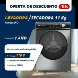 🌀💧LAVADORA/SECADORA EKO 11 KG