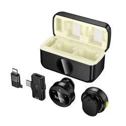 🌟MICRÓFONO INALÁMBRICO L22 BRIGHT 2 en 1 con estuche(tipo C/Lightning)🌟