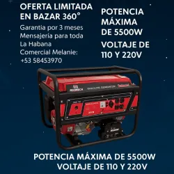 🌟PLANTA ELÉCTRICA 5500W MAXMECH