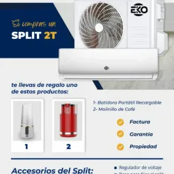 💨❄️SPLIT AIRE ACONDICIONADO 2T MARCA EKO