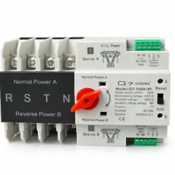 🌟SWITCH DE ENCENDIDO AUTOMÁTICO 4 VÍAS - 100A Q7-LUMINA