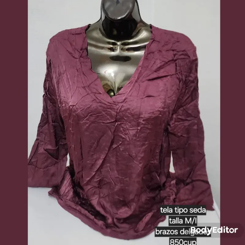 Blusa de seda