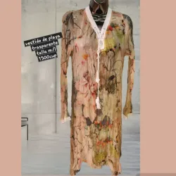Vestido de playa transparente 