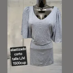 Vestido gris corto