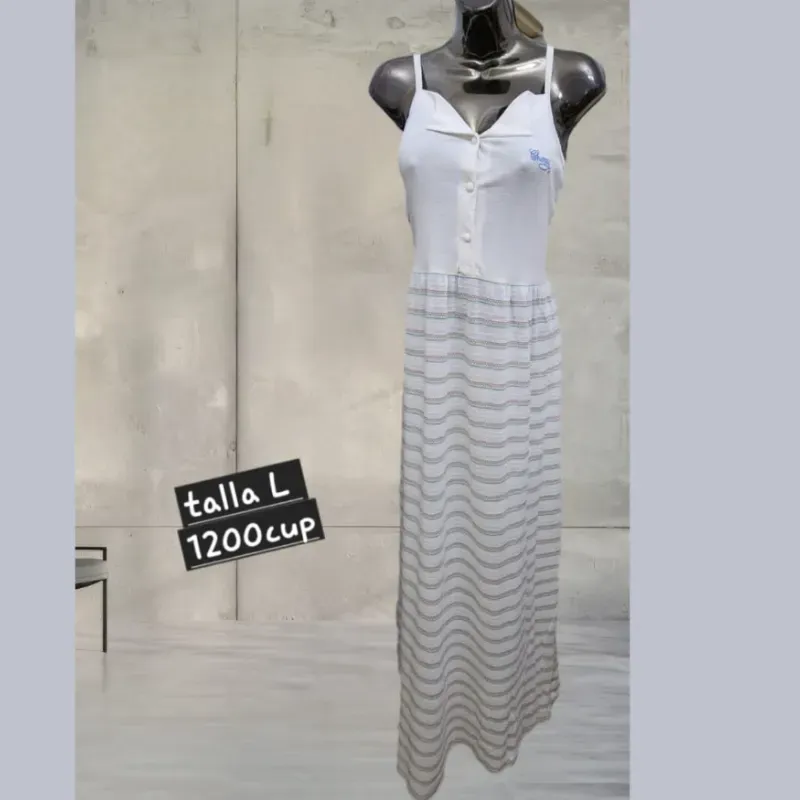 Vestido largo de tirantes 