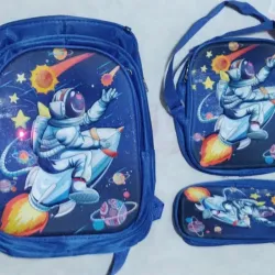 Mochila con merendero y cartuchera