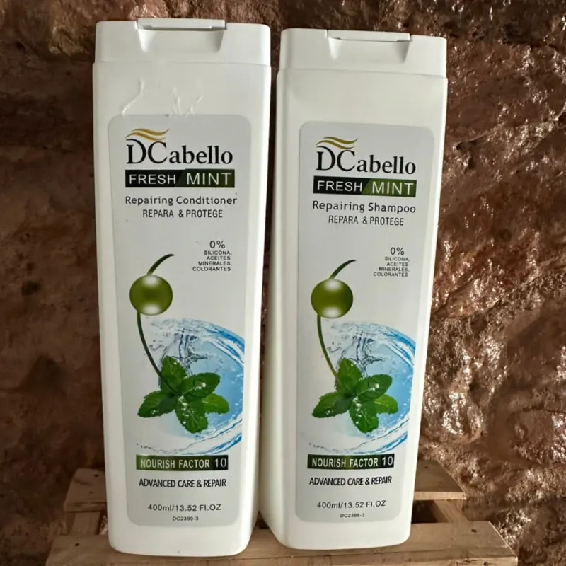 Champú y acondicionador de Menta