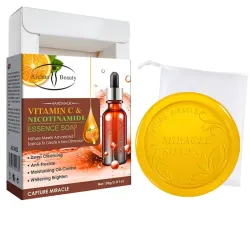 Jabón Esencial Hecho a Mano AICHUN BEAUTY Limpieza Profunda Hidratante Reparador Control de Grasa Cuidado de la Piel 100ml (Vitamina C y Nicotinamida)