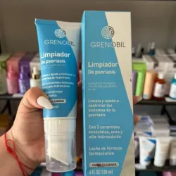 Limpiador facial para piel con psoriasis