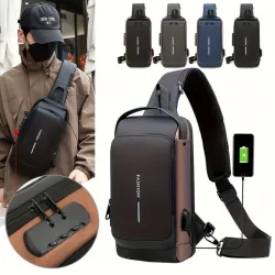 Bandolera con cierre de seguridad