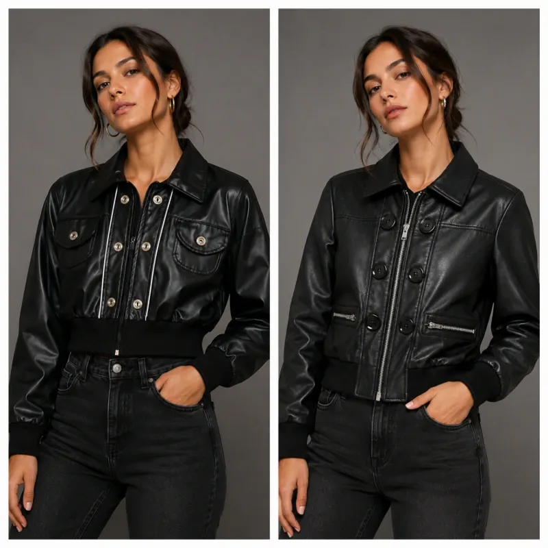 Chaqueta engomada estilo escolar