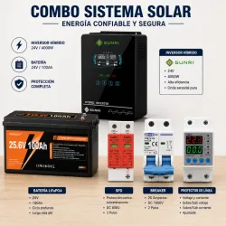 COMBO Inversor+Batería+Protecciones
