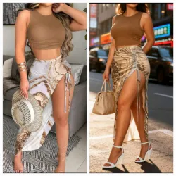 Conjunto de blusa y falda