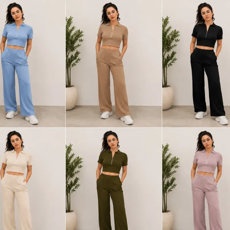 Conjunto de blusa y pantalón