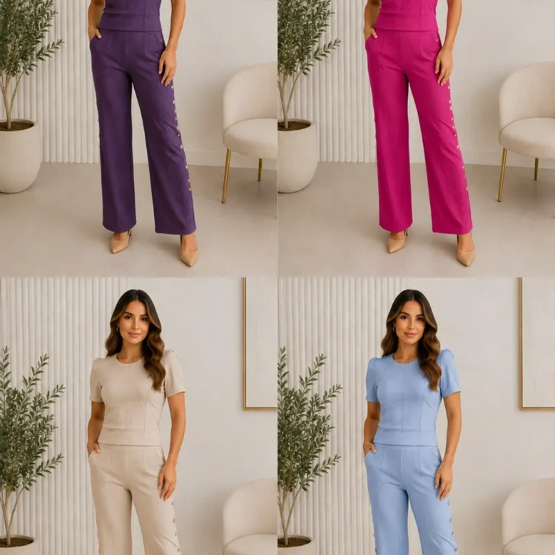 Conjunto de pantalón y blusa