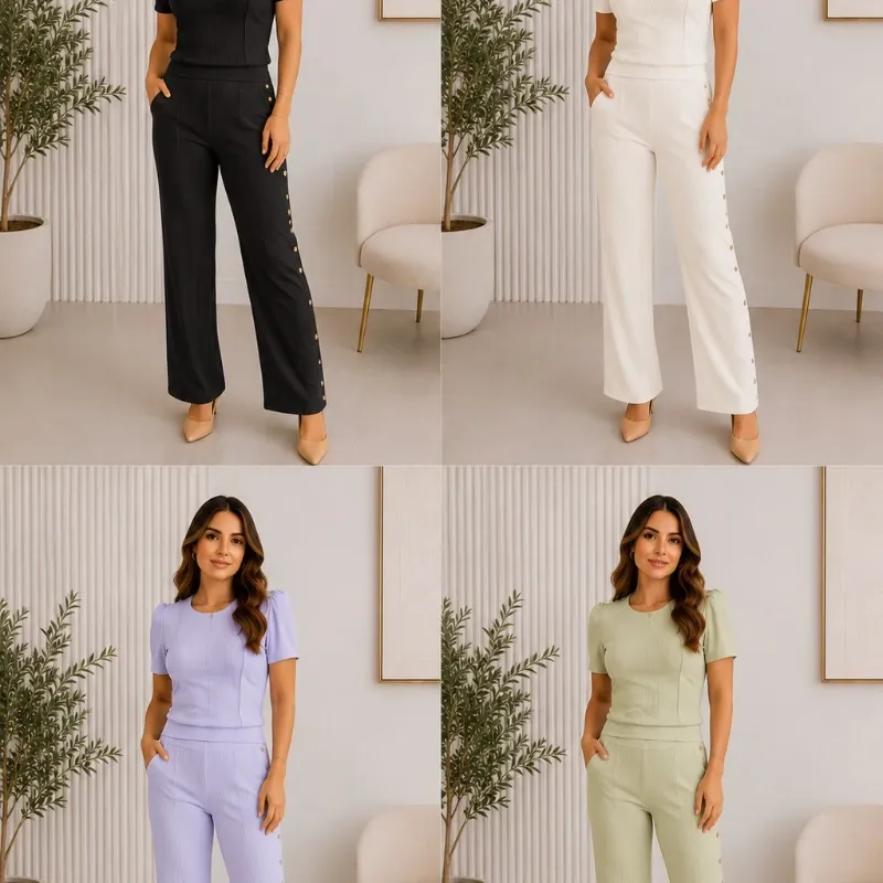 Conjunto de pantalón y blusa