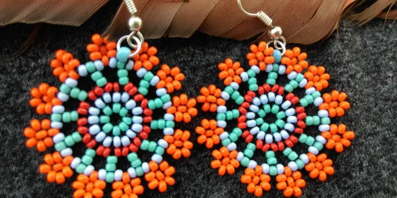 Mandalas con puntas de flores 