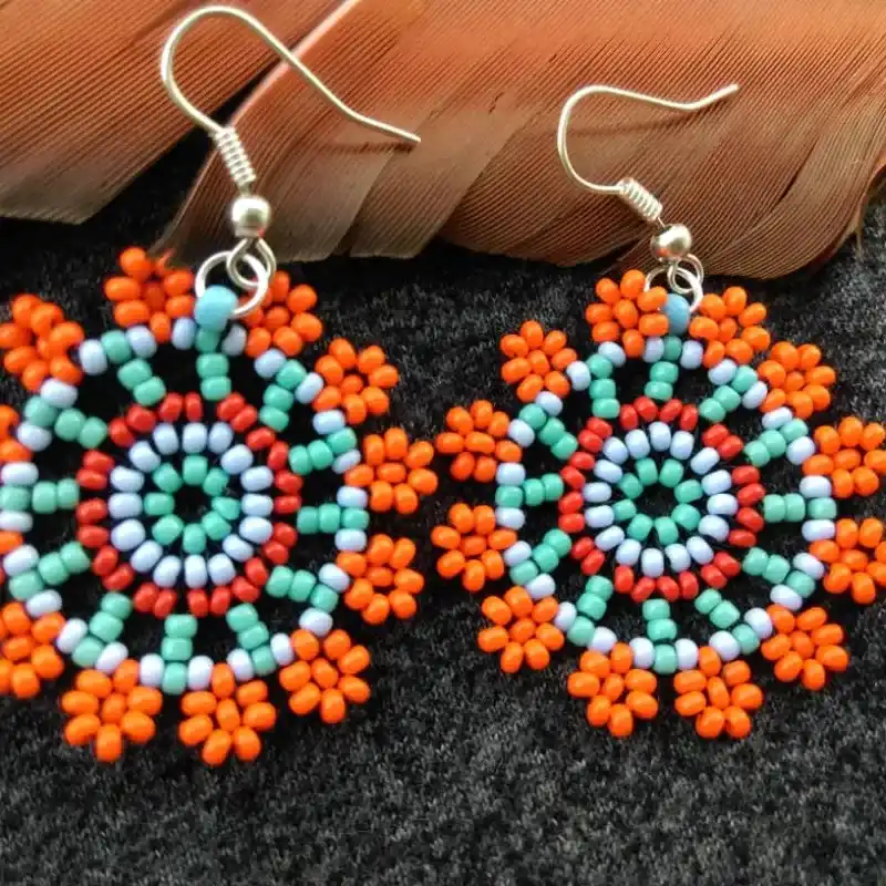 Mandalas con puntas de flores 