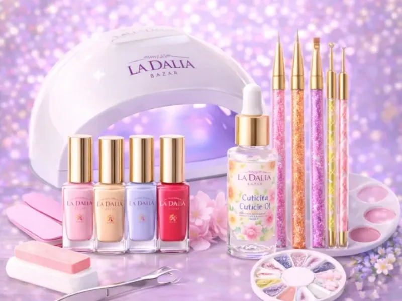 Productos variados de uñas