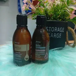 Aceite de ricino y rosa mosqueta