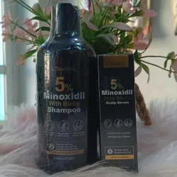 Juego de champú y sérum Minoxidil