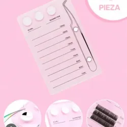 Placa de escala de pestañas