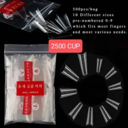 Caja de uñas de 500 unidades 