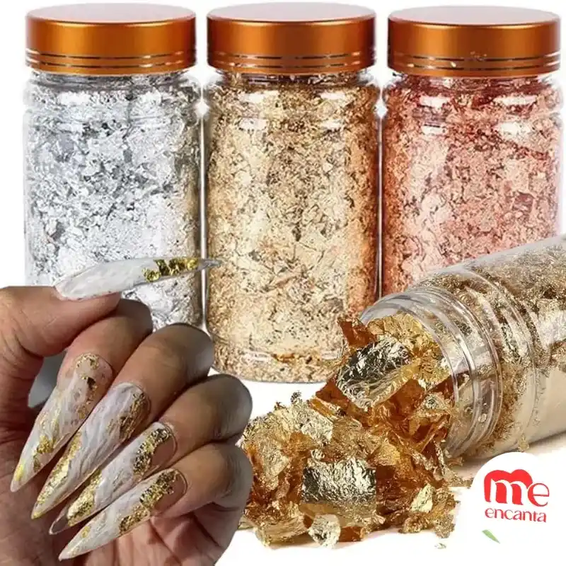 Pomos de papel oro 