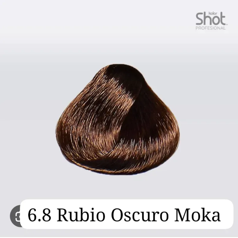 Tinte #6.8 Rubio oscuro moka shot 