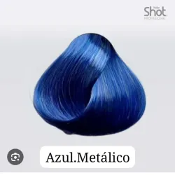 Tinte azul metalico shot