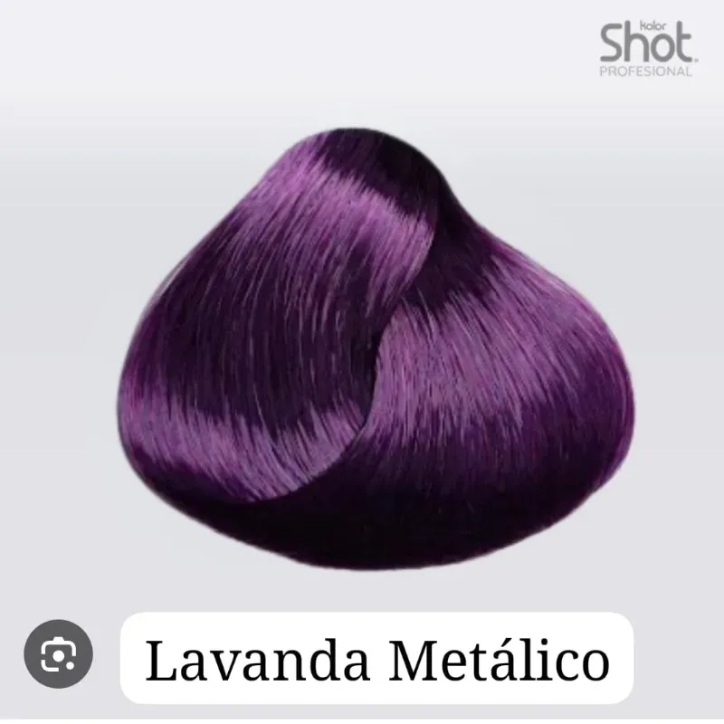 Tinte # lavanda metalico shot