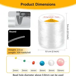 HILO ELASTICO TRANSPARENTE 0.8 MM