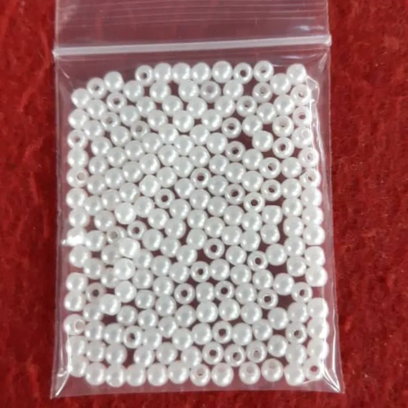 PERLA PLASTICA 4 MM 200 UNIDADES