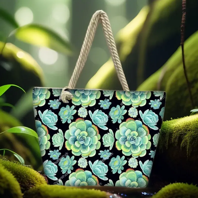 BOLSO DE PLAYA-CON ESTAMPADO