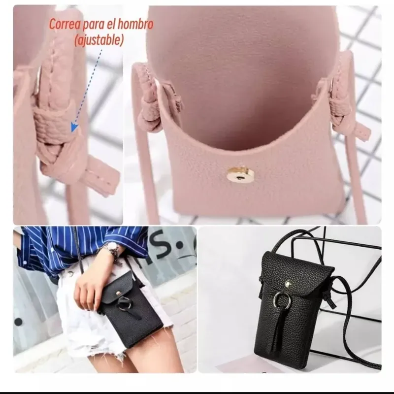 BOLSO MINI PORTA CELULAR CON ARGOLLA